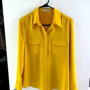 Babaton yellow blouse.  Worn a few times and too small.  Beautiful drape.